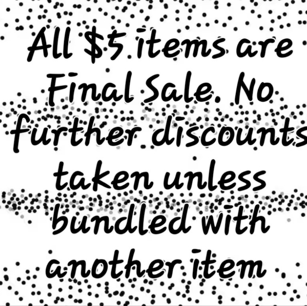 ⚠️All $5 Items Are FINAL Sale⚠️ $5.95 Shipping On Everything Until 12/31/2024⚠️